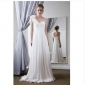 White Backless One Shoulder Beach Wedding Dresses