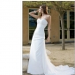 Sweetheart Backless Chapel Train Chiffion Beach Wedding Dresses