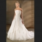 White Lace Taffeta Backless Court Train Asymmetrical Wedding Dresses