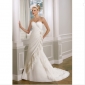 White Sweetheart Neckline Chiffon Beach Wedding Dresses