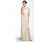 Ivory Lace Chiffon Sleevless Beach Wedding Dresses