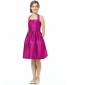 Yellow With Straps Satin Junior Bridesmaid Dresses