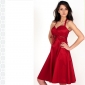 Red Knee Length Sexy Banquet Evening Dresses