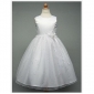 White Tulle Sleeveless Flower Girl Dresses
