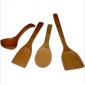 Handmade Wooden Brown 4 Pieces Flat Dinnerware