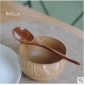2 Pieces Environmental Handmade Wooden Dinnerware