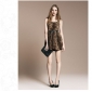 Leopard Short Mini Length Straps Bridesmaid Dresses