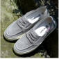 Gray Canvas Fashion Punk Men's Casual Shoes