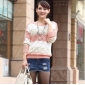Pink With Hollow Fashion Elegant Women's Sweaters