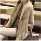 Khaki Autumn Winter Long Style Women's Sweaters