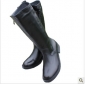 Black Knee Length Wool Fashion Military Men's Casual Boots