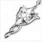 Lord Of The Rings Shiny Diamond Leaf Shape Necklaces