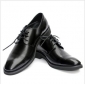 Genuine Leather Black Lace Up Men's Dress Shoes