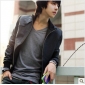 Black Fashion Casual Slim Men's Jackets & Coats