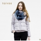 Silver Gray With Stripes Elegant Women's Jackets & Coats