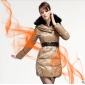 Gold With Sash Cold Resistant Women's Jackets & Coats