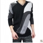Black With Sleeves Casual Loose Men's Sweaters