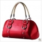 Red PU Leather With Handle Evening Bags