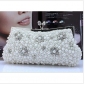 White Clutches Design All Shiny Pearls Evening Bags