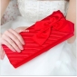 Red Big Bow With Stripes Party Evening Bags