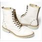 White Lace Up Winter Fashion Men's Casual Boots