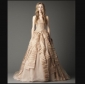 Brown Layered Backless Elegant Princess Wedding Dresses