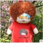 Red With Brown Hair Cotton Kids Backpacks
