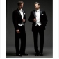 Black Single Breasted Slim Five Pieces Groom Tuxedos