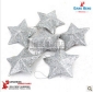 Silver 7CM 100 Pieces Star Christmas Decorations
