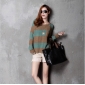 Green Loose Woven Autumn Fashion Women's Tank Tops