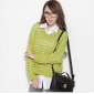 Green With Hollow Woven Fashion Women's Tank Tops