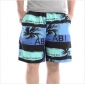 With Stripes Five Points Coconut Images On Men's Beach Shorts