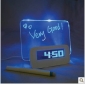 White With Blue Light Message Board Specialty Clocks