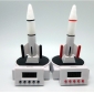 White Rocket Shape Digital Specialty Clocks