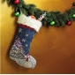 Blue Shiny Big Size Stockings Christmas Gifts