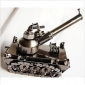 Mini Size Tank Shape Stainless Steel Christmas Crafts