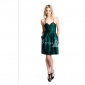 Taffeta Sleeveless With Pockets Green Knee Length Homecoming Dresses