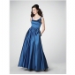 Royal Blue Ruffles With Pockets Ankle Length Homecoming Dresses