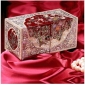 Red European Style Wooden Vintage Jewelry Boxes