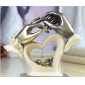 Ivory Heart Shape Hand In Hand Shape Resin Wedding Gifts