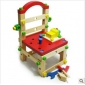 Colourful Wooden Chair Style Educational With Wools Children's Toys