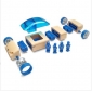 Royal Blue Car Shape Wooden Lovely Children's Toys