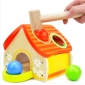 Colourful Mini Size Wooden House Shape Children's Toys