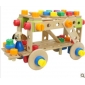 Car Style 92 Pieces Colourful Wooden Children's Toys