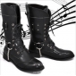 Black Outdoor Military Fashion With Chain Men's Casual Boots