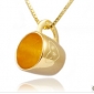 Gold With Cute Cup Fashion Shiny Wedding Necklaces