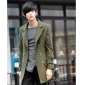 Green Long Style Winter Fashion Men's Jackets & Coats