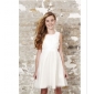 White Knee Length Sleeveless Junior Bridesmaid Dresses