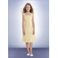 Yellow With Straps Tea Length Junior Bridesmaid Dresses