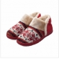 Red Wool Woven Fashion Casual Winter's Slippers